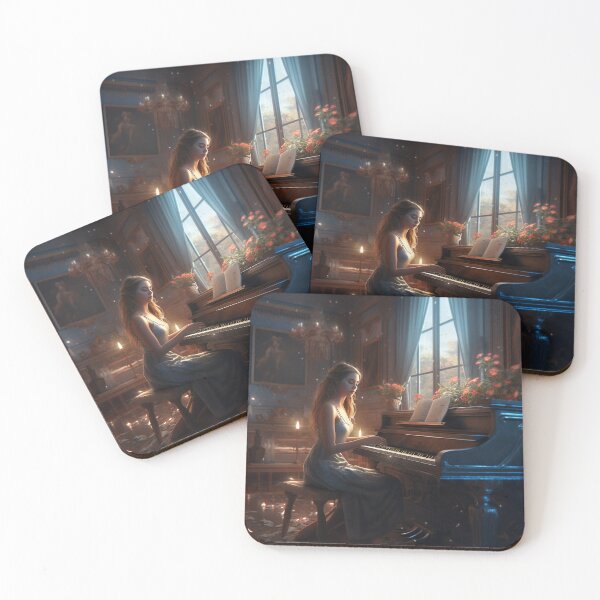 Item preview, Melodies of the Divine: The Harmonious Goddess and Her Silver-Clad Piano designed and sold by oanaunciuleanu.