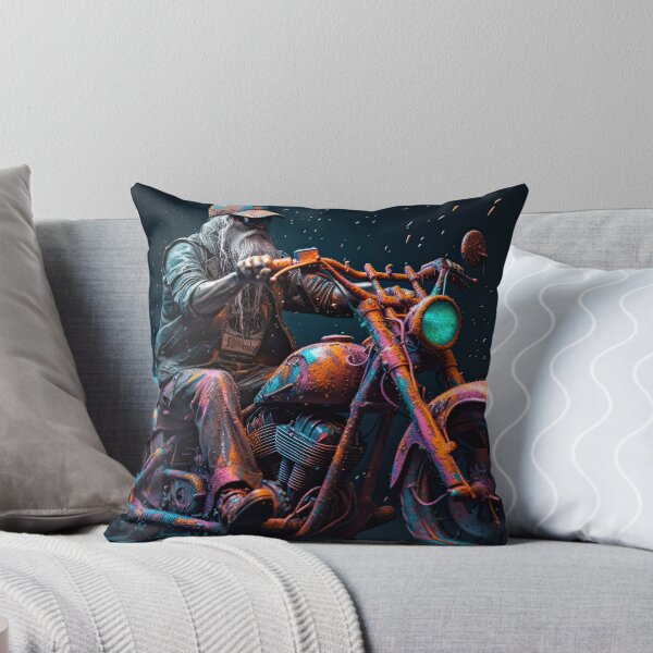 Item preview, Bad Ass Biker On A Painted Motorcycle designed and sold by Diego Re.