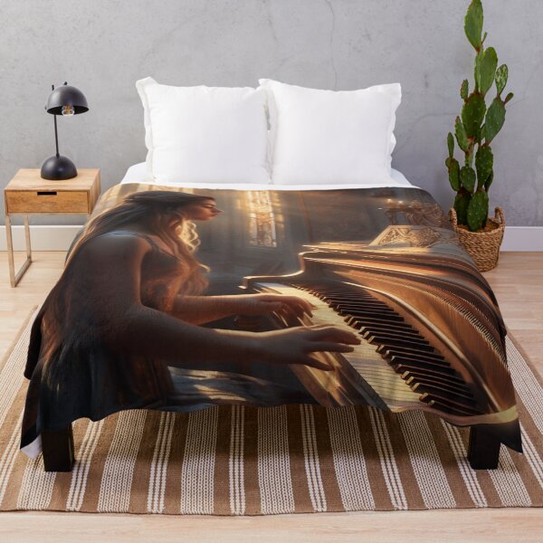 Item preview, Melodies of the Divine: The Harmonious Goddess and Her Silver-Clad Piano designed and sold by oanaunciuleanu.