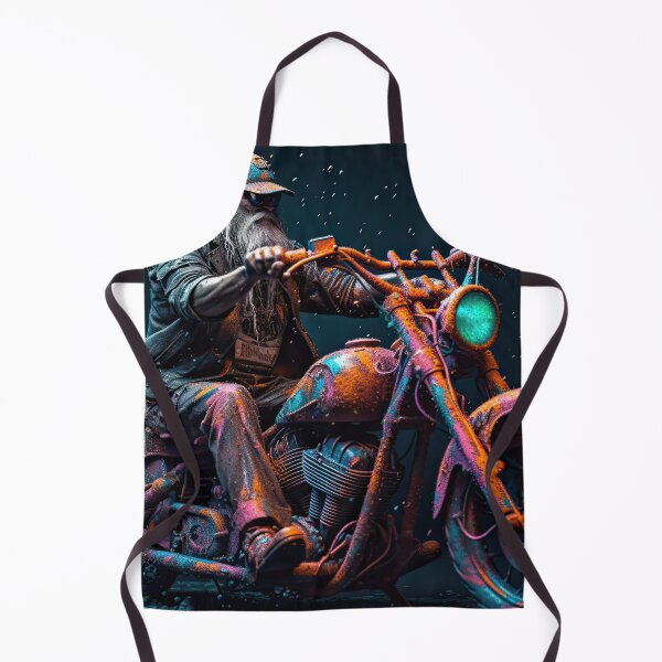 Item preview, Bad Ass Biker On A Painted Motorcycle designed and sold by Diego Re.