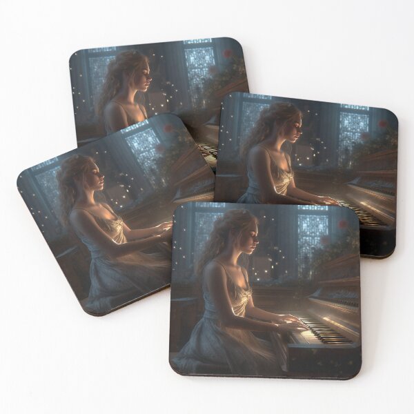 Item preview, Melodies of the Divine: The Harmonious Goddess and Her Silver-Clad Piano designed and sold by oanaunciuleanu.