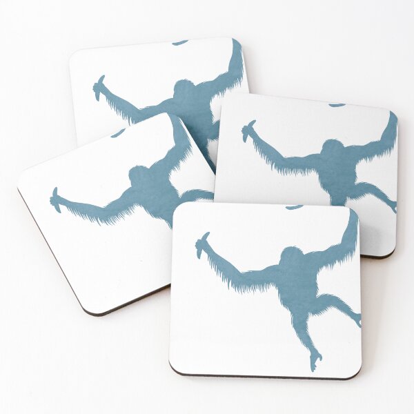 Artikelvorschau, Blaue Orang-Utan-Silhouette - Skandinavisches Kinderzimmerdekor - Tierfreunde - Für Kinderzimmer - Minimal entworfen und verkauft von Studio Grafiikka.