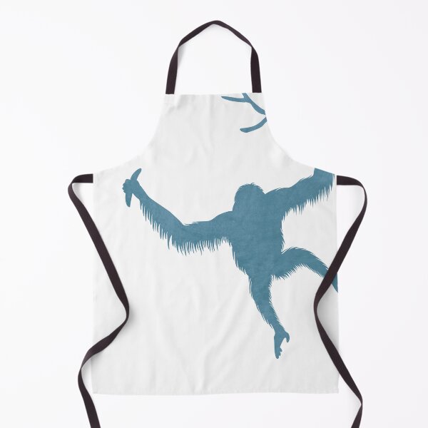 Artikelvorschau, Blaue Orang-Utan-Silhouette - Skandinavisches Kinderzimmerdekor - Tierfreunde - Für Kinderzimmer - Minimal entworfen und verkauft von Studio Grafiikka.