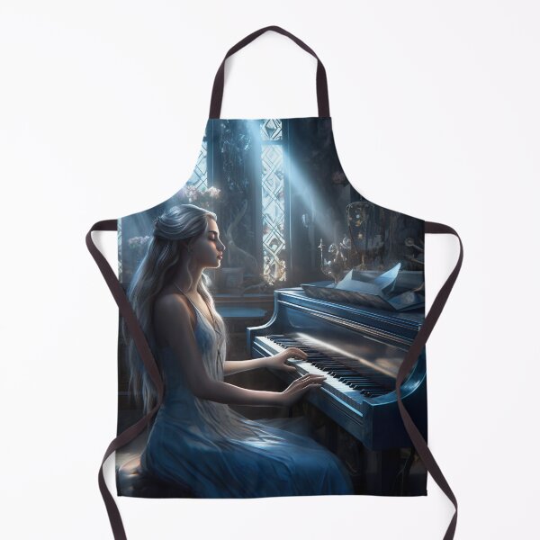 Item preview, Melodies of the Divine: The Harmonious Goddess and Her Silver-Clad Piano designed and sold by oanaunciuleanu.