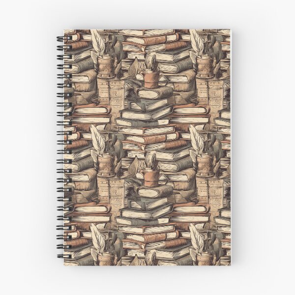 Item preview, Literary Symphony: Stacked Books, Quills, and Ink Pots designed and sold by AlfredsJumper.