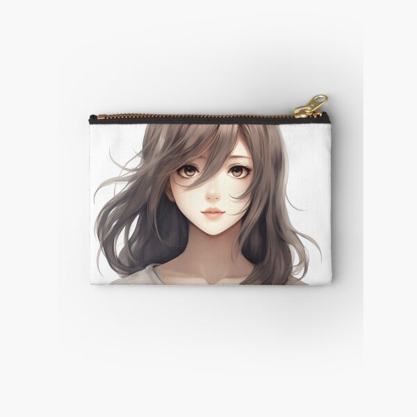 Item preview, Gray-Eyed and Gray-Haired Manga Girl: Mystery and Elegance in an Enchanting Design designed and sold by Neuronexia.