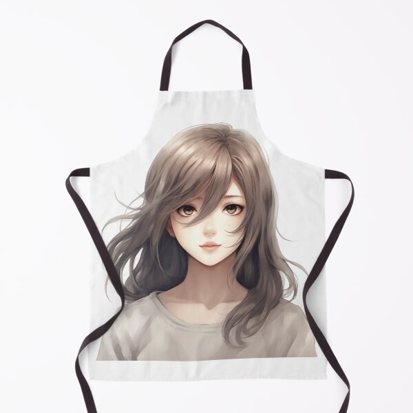 Item preview, Gray-Eyed and Gray-Haired Manga Girl: Mystery and Elegance in an Enchanting Design designed and sold by Neuronexia.