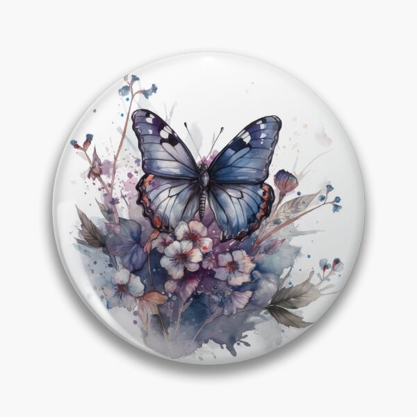 Item preview, Butterfly Tattoos With Watercolor Flowers Ver.7 designed and sold by MONDOPLY.