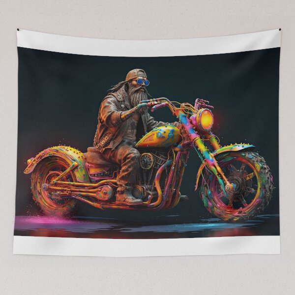 Item preview, Colorful Bad Ass Biker designed and sold by Diego Re.