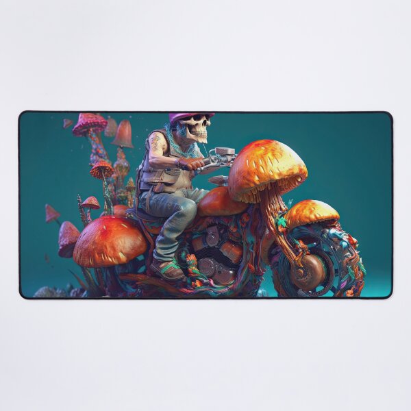Item preview, Mycological Rebel: The Skeletal Biker's Quest designed and sold by Diego Re.