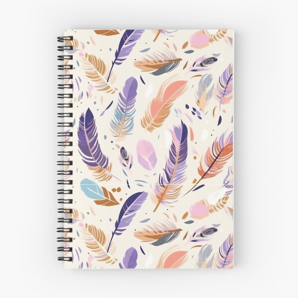 Item preview, Pretty Pastel Boho Feathers Bohemian Trend Design Bohemian Feather designed and sold by EmilyFNM3D.