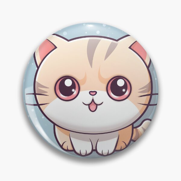 Item preview, Adorable Cat with a Chubby Head: Sweetness and Cuteness in an Irresistible Design designed and sold by Neuronexia.