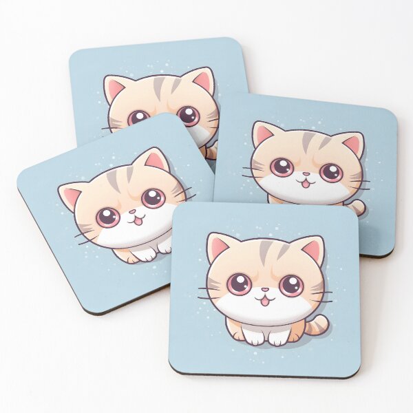 Item preview, Adorable Cat with a Chubby Head: Sweetness and Cuteness in an Irresistible Design designed and sold by Neuronexia.