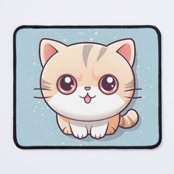 Adorable Cat with a Chubby Head: Sweetness and Cuteness in an Irresistible  Design Art Print by Neuronexia