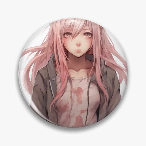 Item preview, Manga Girl with Pink Hair: Elegance and Charm in a Captivating Design designed and sold by Neuronexia.