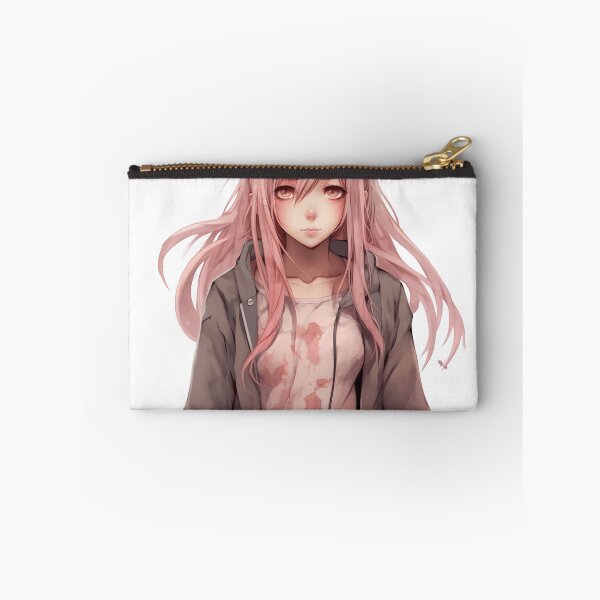 Item preview, Manga Girl with Pink Hair: Elegance and Charm in a Captivating Design designed and sold by Neuronexia.