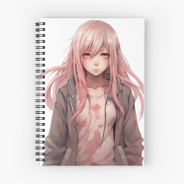 Item preview, Manga Girl with Pink Hair: Elegance and Charm in a Captivating Design designed and sold by Neuronexia.