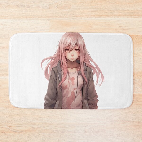 Item preview, Manga Girl with Pink Hair: Elegance and Charm in a Captivating Design designed and sold by Neuronexia.