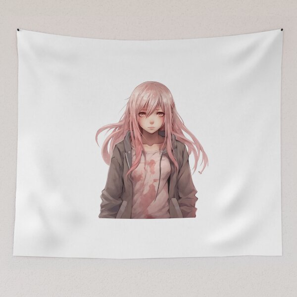 Item preview, Manga Girl with Pink Hair: Elegance and Charm in a Captivating Design designed and sold by Neuronexia.