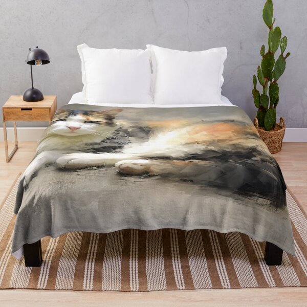 Item preview, Tabby Tranquility Floor Repose designed and sold by Paintings By Simon .