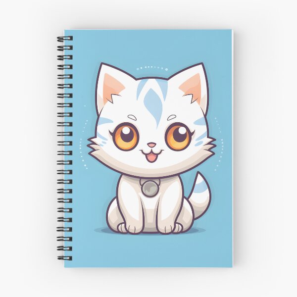 Item preview, Kawaii Cat with a Small Gray Talisman: Sweetness and Luck in an Adorable Design designed and sold by Neuronexia.