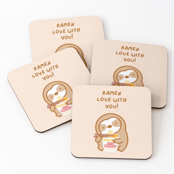 Item preview, I’m in Love with You Ramen Sloth designed and sold by theslothinme.