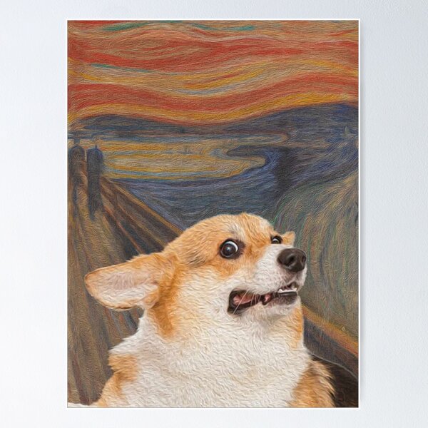 Item preview, The Scream - Corgi  designed and sold by juliuswoodso.