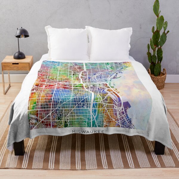 Item preview, Milwaukee Wisconsin City Map designed and sold by ArtPrints.