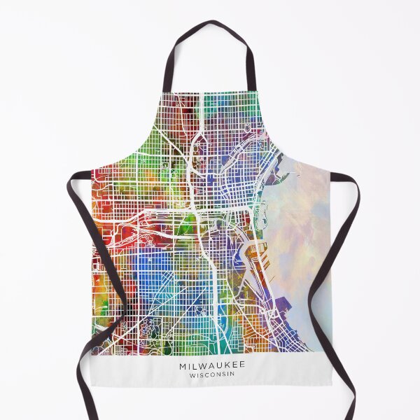 Item preview, Milwaukee Wisconsin City Map designed and sold by ArtPrints.