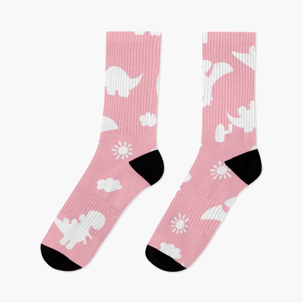 Item preview, Dinosaur Dinos cartoon silhouette Coral and White designed and sold by Ladies-Boutique.