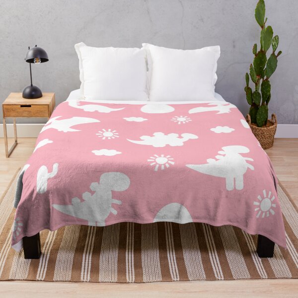 Item preview, Dinosaur Dinos cartoon silhouette Coral and White designed and sold by Ladies-Boutique.