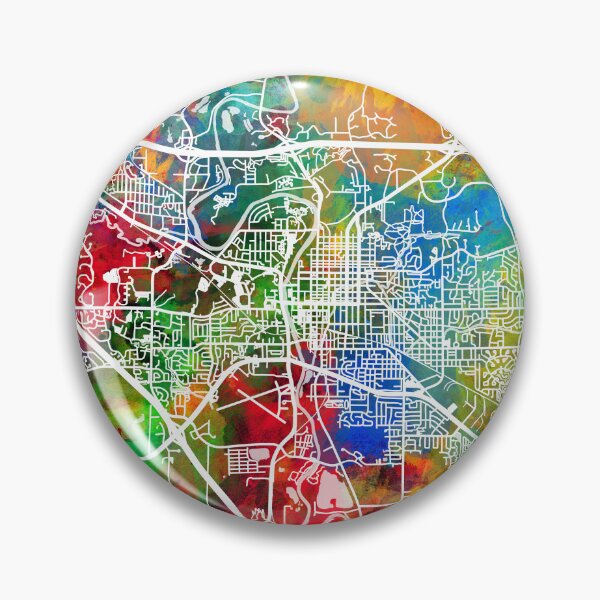 Item preview, Iowa City Map designed and sold by ArtPrints.