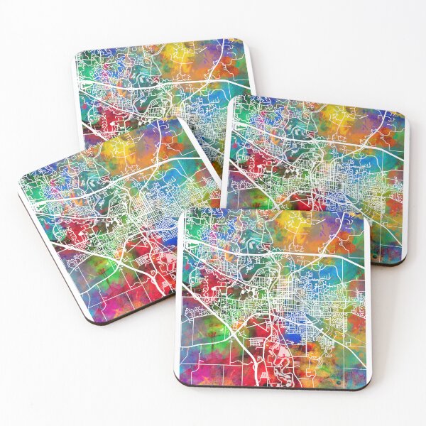 Item preview, Iowa City Map designed and sold by ArtPrints.