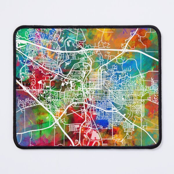 Item preview, Iowa City Map designed and sold by ArtPrints.