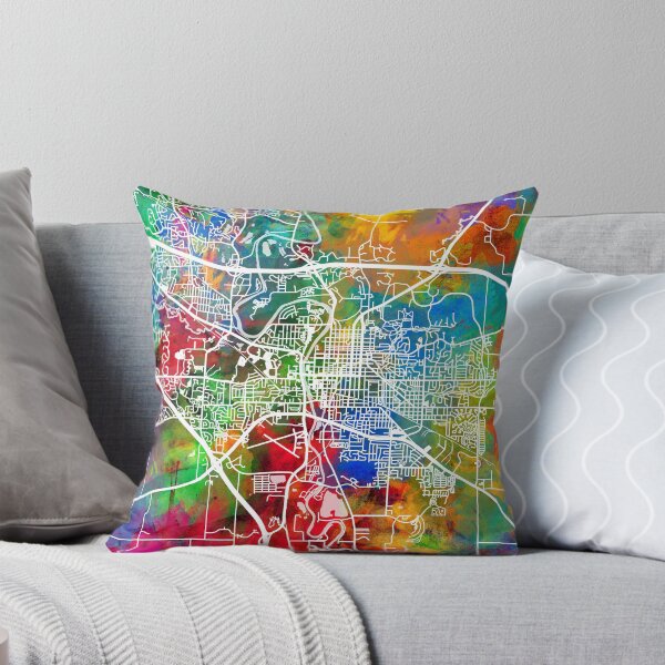 Item preview, Iowa City Map designed and sold by ArtPrints.