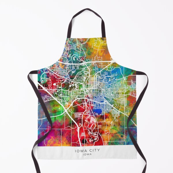 Item preview, Iowa City Map designed and sold by ArtPrints.