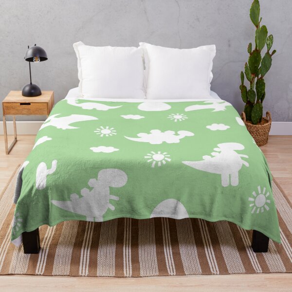 Item preview, Dinosaur Dinos cartoon silhouette Green and White designed and sold by Ladies-Boutique.
