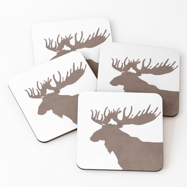 Item preview, Minimal Moose Silhouette - Scandinavian Nursery Decor - Animal Friends - For Kids Room - Brown designed and sold by Studio Grafiikka.