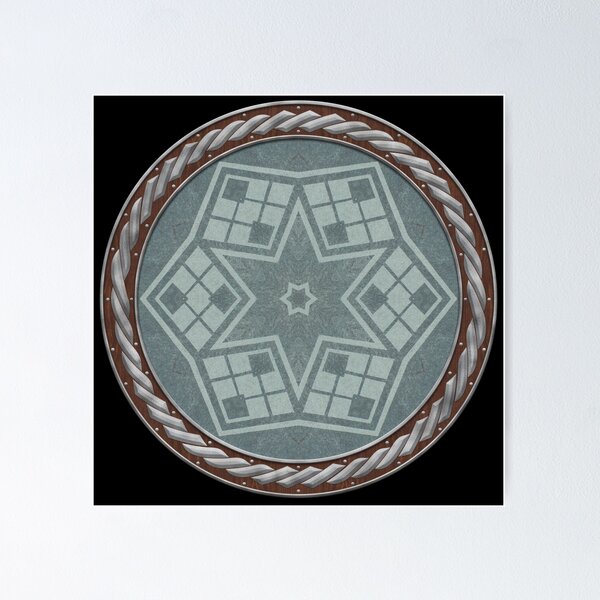 Item preview, Kaleidoscope Reverse Graffiti Pressurewash in Celtic Circle Frame 8 designed and sold by Swabcraft.