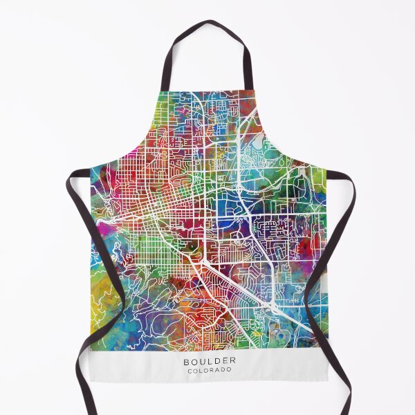 Item preview, Boulder Colorado City Map designed and sold by ArtPrints.