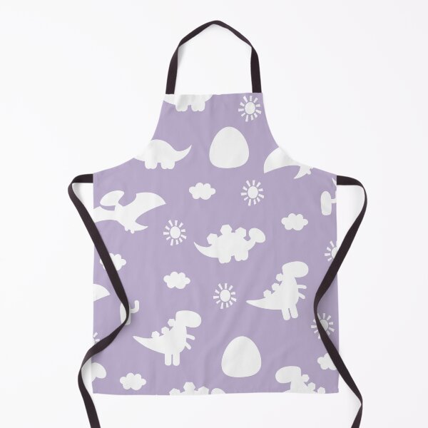 Item preview, Dinosaur Dinos cartoon silhouette Lilac and White designed and sold by Ladies-Boutique.