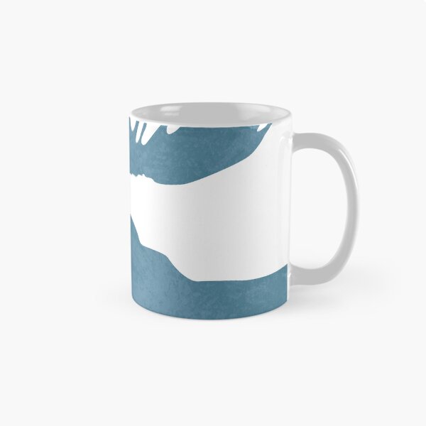 Item preview, Blue Moose Silhouette - Scandinavian Nursery Decor - Animal Friends - For Kids Room - Minimal designed and sold by Studio Grafiikka.