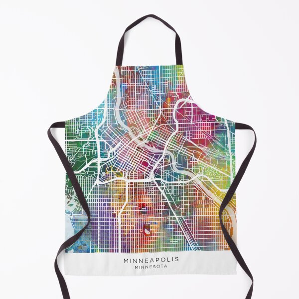 Item preview, Minneapolis Minnesota City Map designed and sold by ArtPrints.