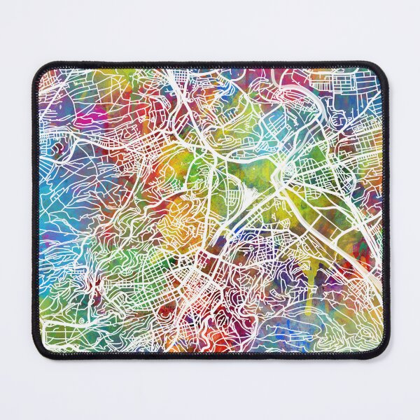 Item preview, Stuttgart Germany City Map designed and sold by ArtPrints.