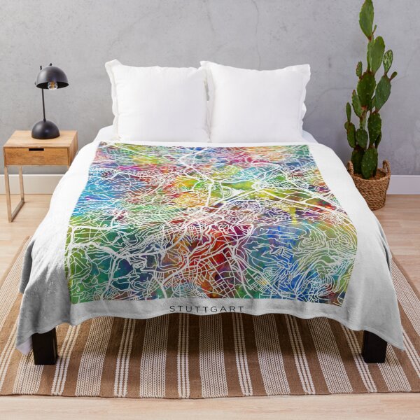 Item preview, Stuttgart Germany City Map designed and sold by ArtPrints.