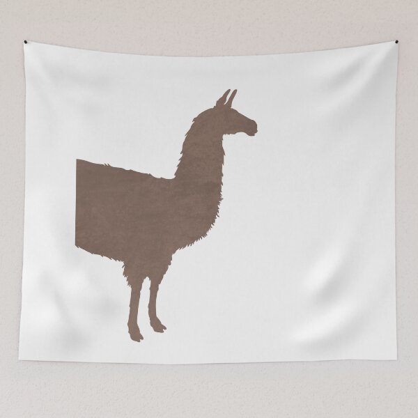 Item preview, Minimal Llama Silhouette - Scandinavian Nursery Decor - Animal Friends - For Kids Room - Brown designed and sold by Studio Grafiikka.