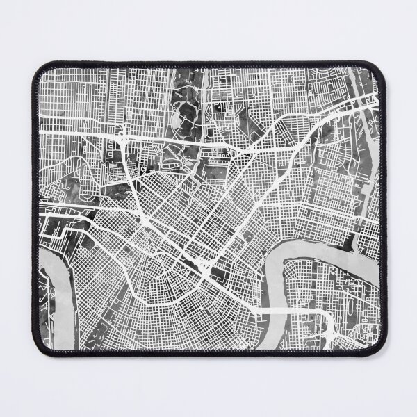 Item preview, New Orleans City Map designed and sold by ArtPrints.