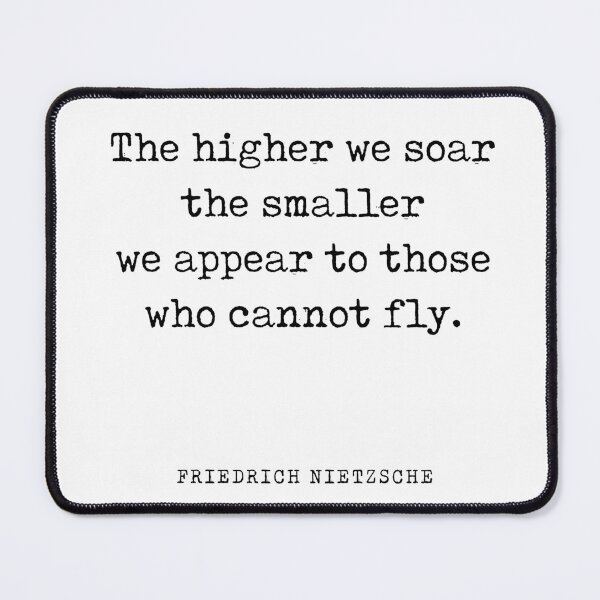 Item preview, The higher we soar - Friedrich Nietzsche Quote - Literature - Typewriter Print designed and sold by Studio Grafiikka.