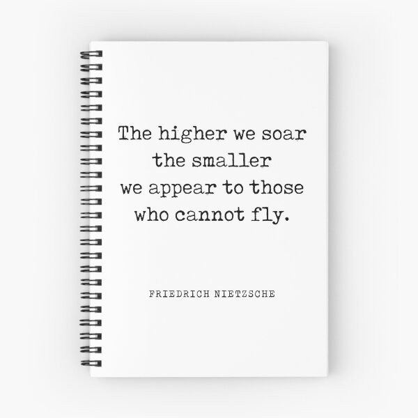 Item preview, The higher we soar - Friedrich Nietzsche Quote - Literature - Typewriter Print designed and sold by Studio Grafiikka.
