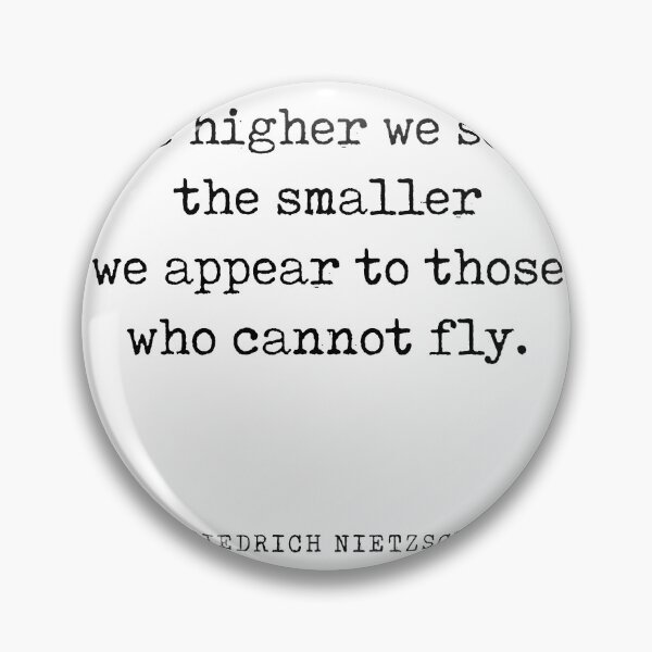 Item preview, The higher we soar - Friedrich Nietzsche Quote - Literature - Typewriter Print designed and sold by Studio Grafiikka.